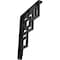 Ekena Millwork Eris Wrought Iron Bracket, (Single center brace), Powder Coated Black 1 1/2"W x 10"D x 12"H BKTM01X10X12SER - alternate 1